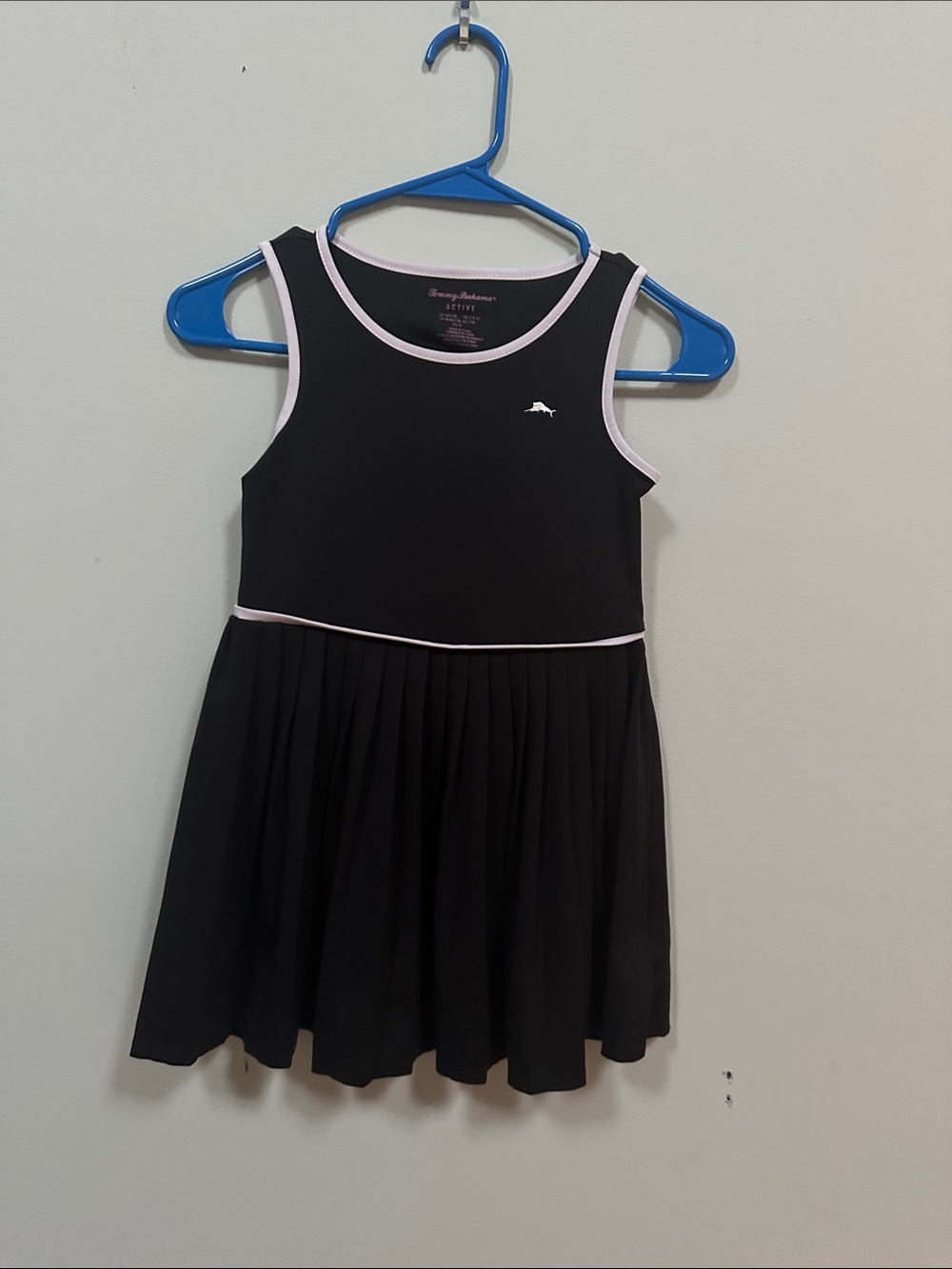 Tommy Bahama Black Dress with Light Pink Trim